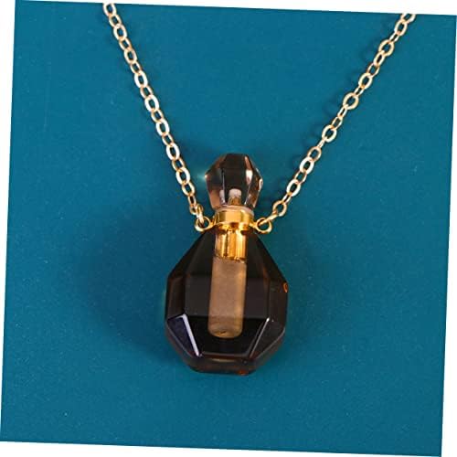 Cabilock Crystal Perfume Bottle Pendant Necklace for Women