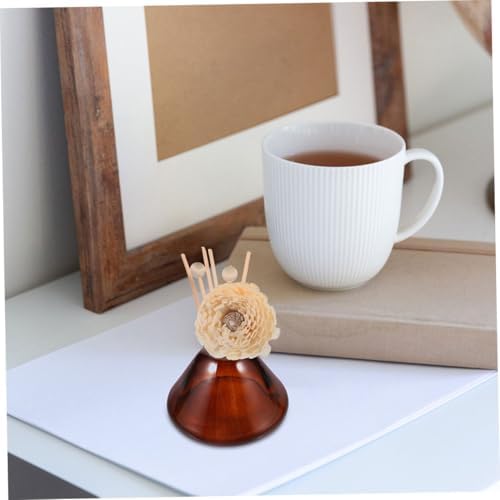 Ciieeo 2pcs Vintage Style Glass Diffuser Bottles for Aromatherapy