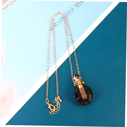 Cabilock Crystal Perfume Bottle Pendant Necklace for Women