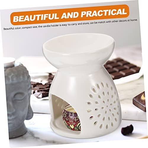 Cabilock Ceramic Essential Oil Burner with Hollowed Design