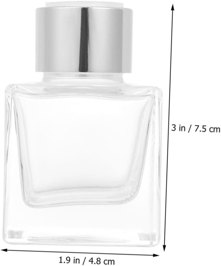 Healifty 2pcs Aromatherapy Glass Perfume Bottles for Home and Wedding Events