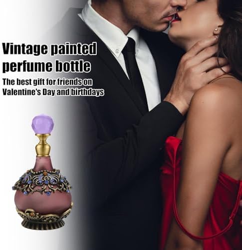 Retro Perfume Jar - Vintage Refillable Glass Vial for Essential Oils