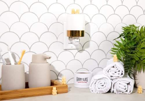 Happy Wax Dipped Copper Outlet Warmer - Compact Ceramic Wall Plug in