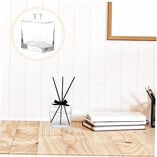 VINTORKY Square Glass Diffuser Vase for Aromatherapy