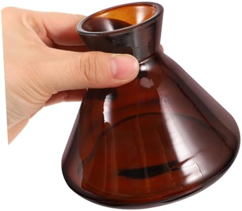 2Pcs Wide Mouth Refillable Diffuser Bottles with Colorful Glass Design