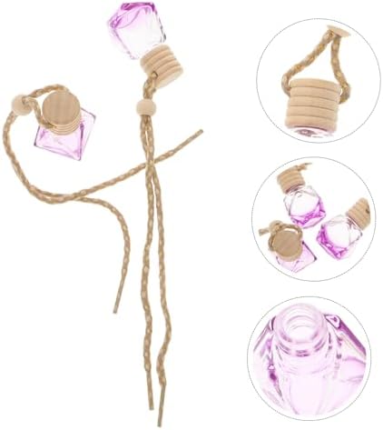 5Pcs Car Hanging Perfume Diffuser Bottles with Lid and String for Rearview Mirror Decor
