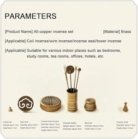 Brass Incense Burner Kit with Mold Tools