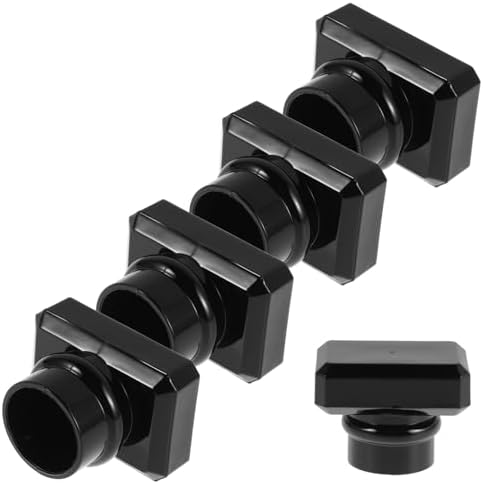 5pcs Stylish Round Plastic Perfume Bottle Cap Lids Screw Seal Covers for Fragrance