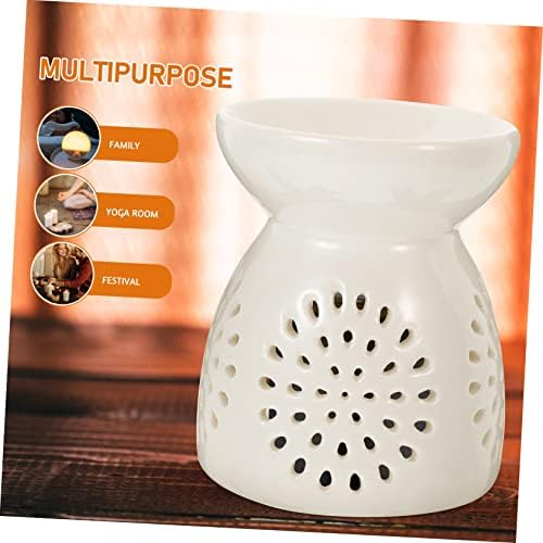 Cabilock Ceramic Essential Oil Burner with Hollowed Design