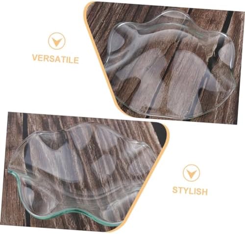 Zerodeko 3 Pcs Glass Candle Holder Replacement Dish