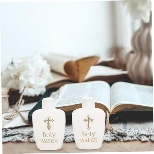 LIFKOME 2Pcs Vintage Holy Water Bottles for Spiritual Ceremonies and Decor