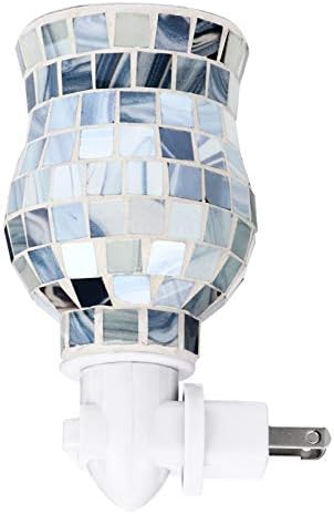 Uonlytech Blue Glass Mosaic Wax Melt Warmers
