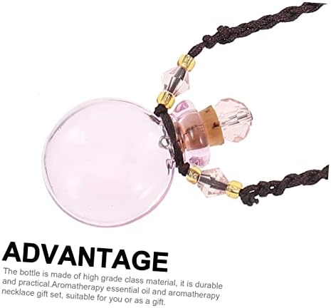 IMIKEYA Pink Perfume Bottle Pendant Car Diffuser