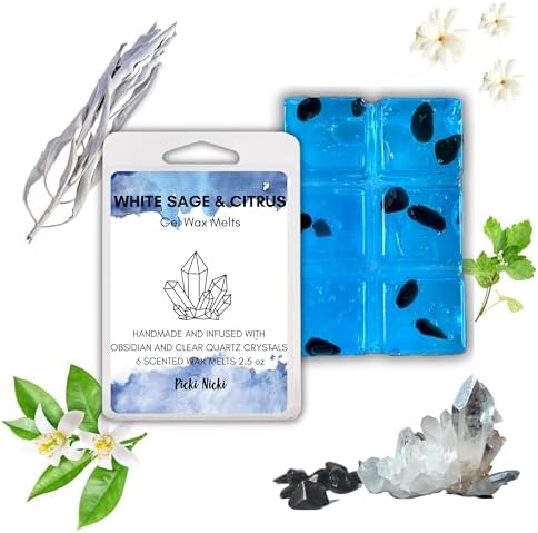 Crystal Infused Gel Wax Melts for Candle Warmers Set of Two