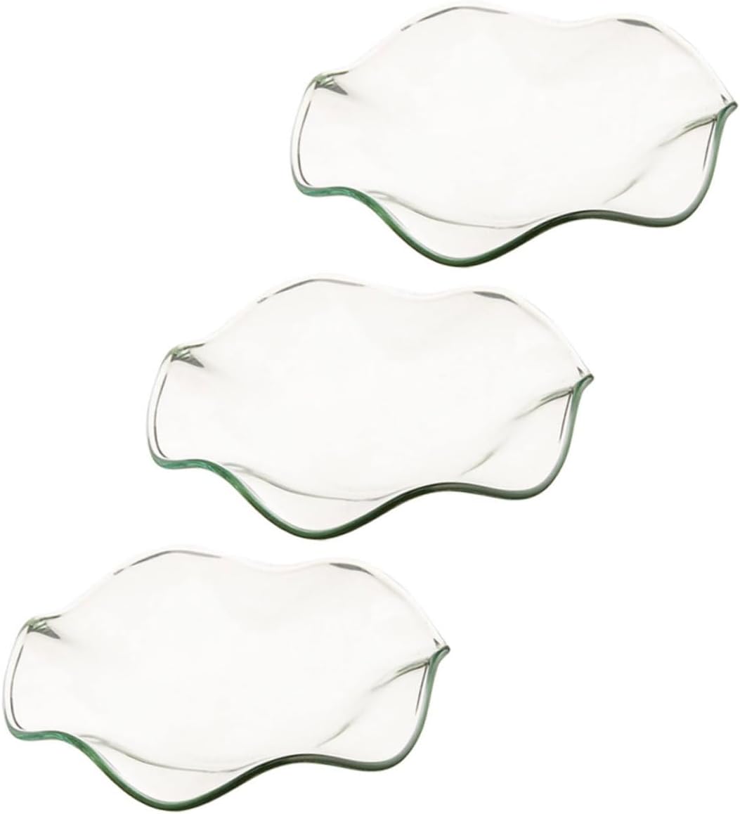 VALICLUD 3Pcs Glass Dish Replacement for Wax Warmers and Aromatherapy Lamps