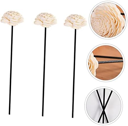 3pcs Dried Flower Diffuser Sticks for Home Aromatherapy Decor