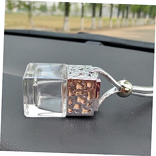 10 Pcs 8ml Square Glass Perfume Bottle Decorative Aroma Diffuser for Men Women