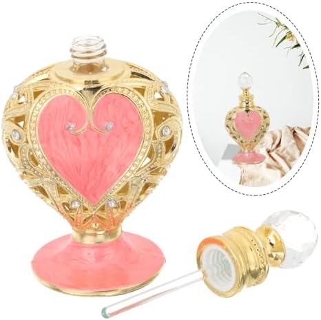 Ipetboom Heart Shaped Perfume Bottle Refillable Design for Essential Oils Fragrances Decoration