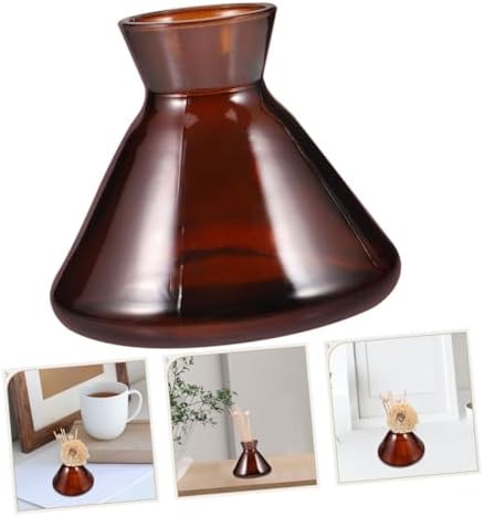 Ciieeo 2pcs Vintage Style Glass Diffuser Bottles for Aromatherapy