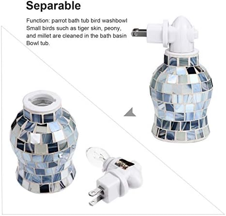 Uonlytech Blue Glass Mosaic Wax Melt Warmers