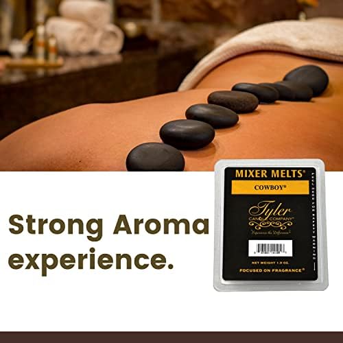 Worldwide Nutrition Bundle Tyler Cowboy Scent Soy Wax Melts with Essential Oils 4 Pack
