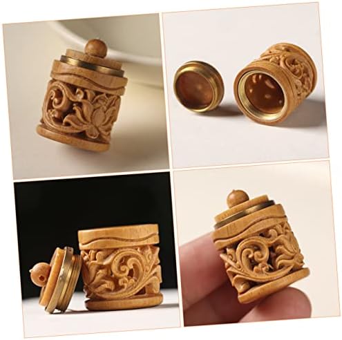 Alipis 2pcs Aroma Diffuser Charm Wooden Hanging Decor Car Perfume Bottle Pendant