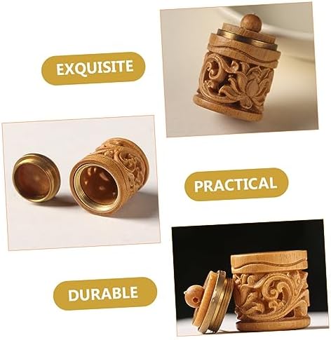 Alipis 2pcs Aroma Diffuser Charm Wooden Hanging Decor Car Perfume Bottle Pendant