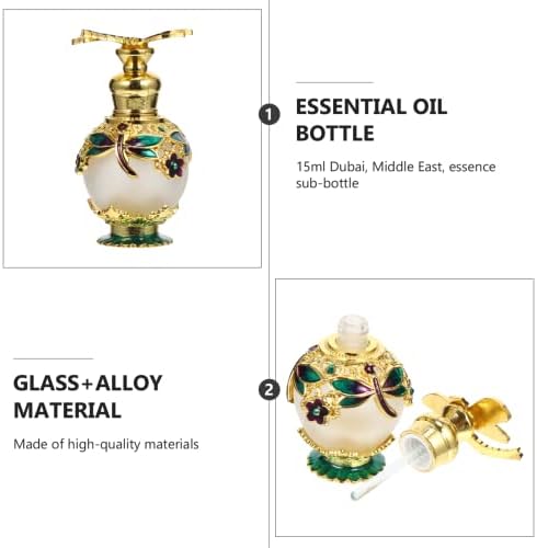 Lurrose Vintage Glass Perfume Bottle