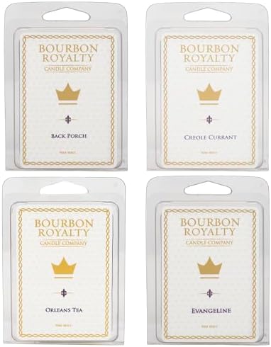 Bourbon Royalty Scented Wax Melt Cubes Bundle of 4