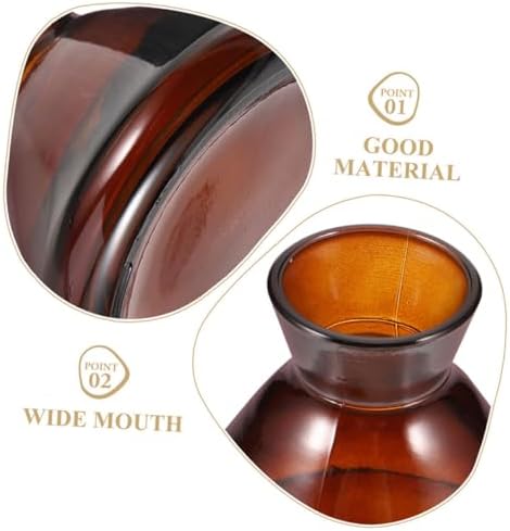 Ciieeo 2pcs Vintage Style Glass Diffuser Bottles for Aromatherapy