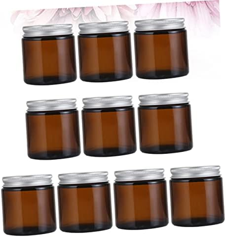 TEHAUX 10pcs Glass Candle Jar Lids for Aromatherapy and Perfume