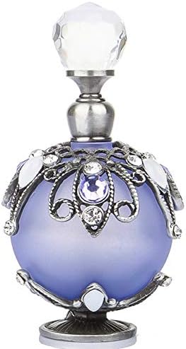 YU FENG Hollow-Out Rattan Flower Perfume Bottle Purple