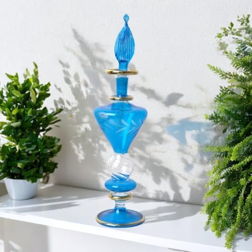 Refillable Glass Perfume Bottle with Golden Trim