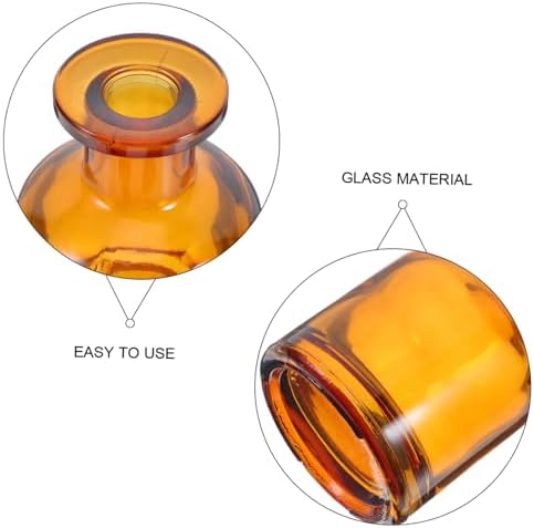 2pcs Glass Diffuser Bottles with Reed Sticks for Home Office Car Fragrance