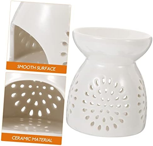 Cabilock Ceramic Essential Oil Burner with Hollowed Design