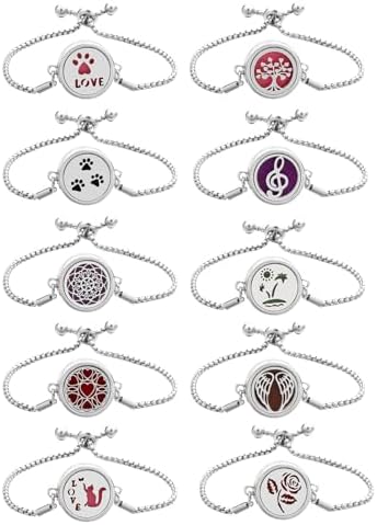 Essential Oil Diffuser Pendant Adjustable Length Bangle