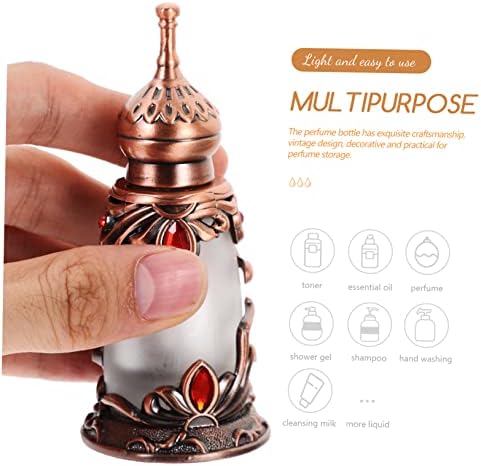 Vintage 15ml Perfume Bottle Decorative Metal Refillable