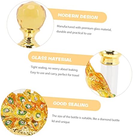 PRETYZOOM Vintage Refillable Perfume Bottle Elegant Decorative Airtight Holder for Personal Use and Travel