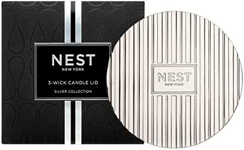 NEST New York 3-Wick Candle Lid Silver