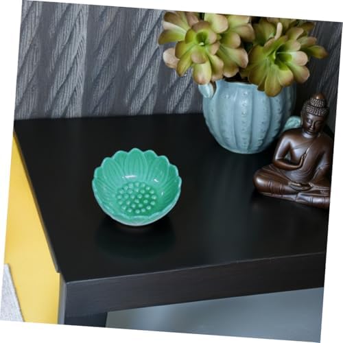 2pcs Lotus Ceramic Tray for Aromatherapy Incense and Candle Holder