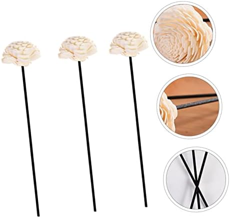 Healifty 3Pcs Rattan Dried Flower Aromatherapy Diffuser Sticks for Home Fragrance Stylish Decor Accessory