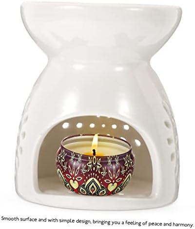 Cabilock Ceramic Essential Oil Burner with Hollowed Design