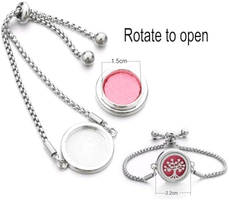Essential Oil Diffuser Pendant Adjustable Length Bangle