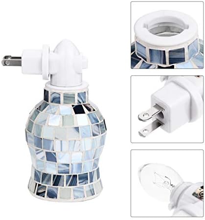 Uonlytech Blue Glass Mosaic Wax Melt Warmers