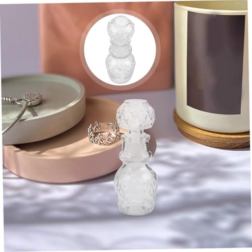 Vintage Miniature Glass Perfume Bottle for Travel and Home Decor