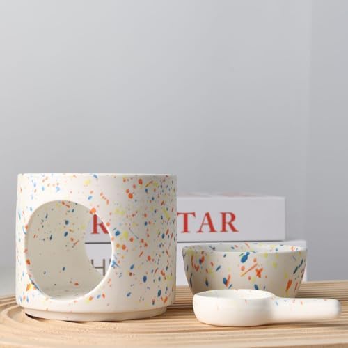 Ceramic Fragrance Lamp with Tea Light Holder Multicolor