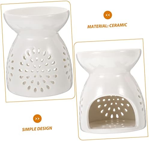 Cabilock Ceramic Essential Oil Burner with Hollowed Design