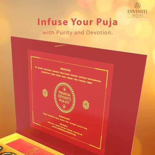 DENMOUS Diwali Puja Kit with Laxmi Ganesh Idol and Yantra