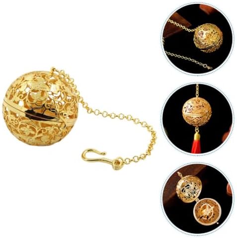 POPETPOP Brass Aromatherapy Ball Pendant for Home and Car