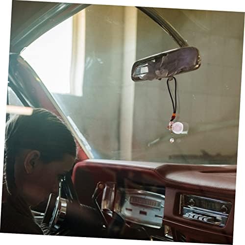 Natural Crystal Glass Essential Oil Car Hanging Perfume Bottle